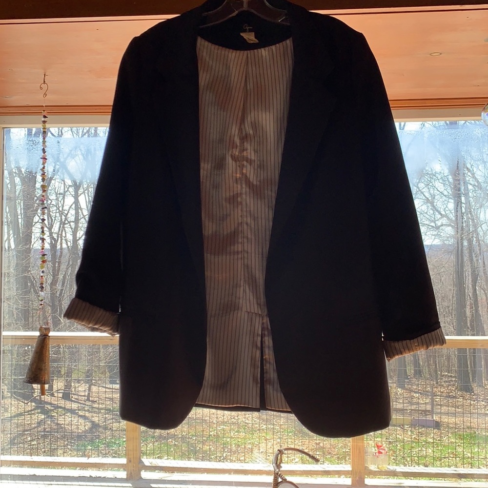 Black Aqua Blazer